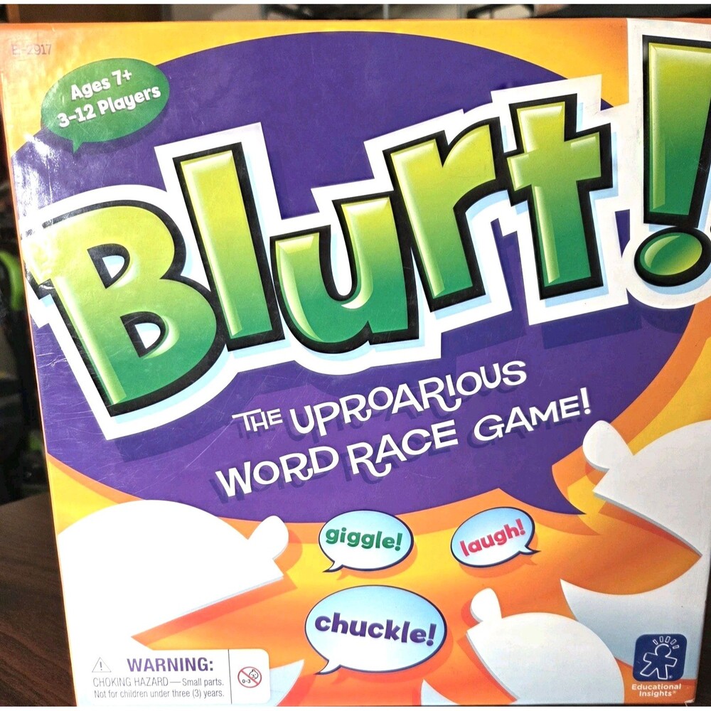 Blurt! The Uproarilous Word Race Game Ages 7+ 3-12 players